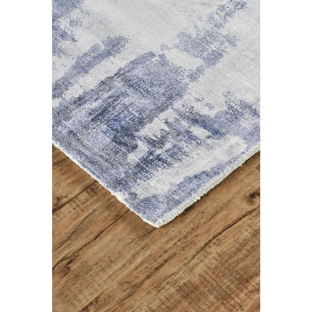 Emory Handwoven Lustrous Viscose Rug, Misty Blue, 2ft x 3ft Accent Rug, 8558659FBLU000P00. Picture 3
