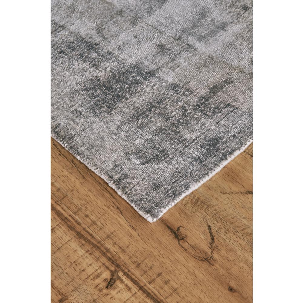 Emory Handwoven Lustrous Viscose Rug, Tonal Grays, 2ft x 3ft Accent Rug, 8558664FGRY000P00. Picture 2