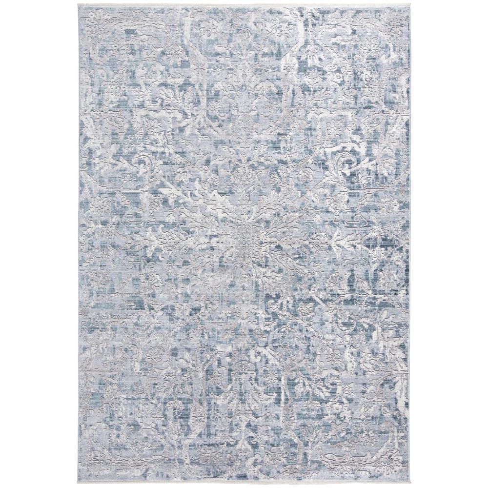 Cecily Luxury Distressed Ornamental Rug, Gray/Teal Blue, 2ft x 3ft Accent Rug, 8573574FATL000P00. Picture 2