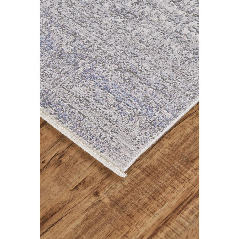 Cecily Luxury Distressed Medallion Rug, Light Gray/Blue, 2ft x 3ft Accent Rug, 8573586FGRY000P00. Picture 3