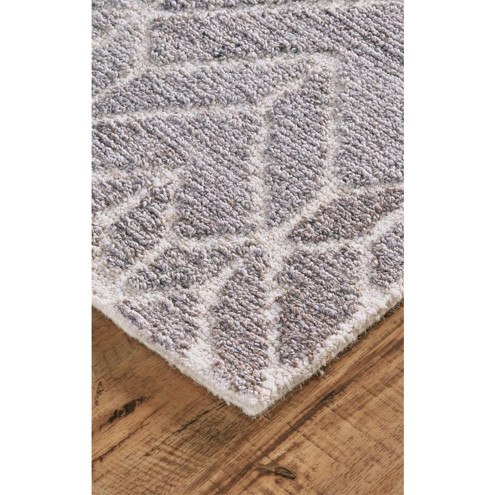 Asher Geometric Tufted Wool Rug, Opal Gray/Warm Gray, 2ft x 3ft Accent Rug, 8638769FGRYNATP00. Picture 3