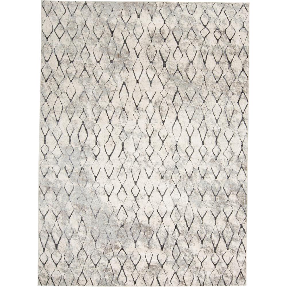 Kano Contemporary Distressed Rug, Ivory/Charcoal, 2ft - 2in x 3ft Accent Rug, 8643872FSNDCHLA08. Picture 2