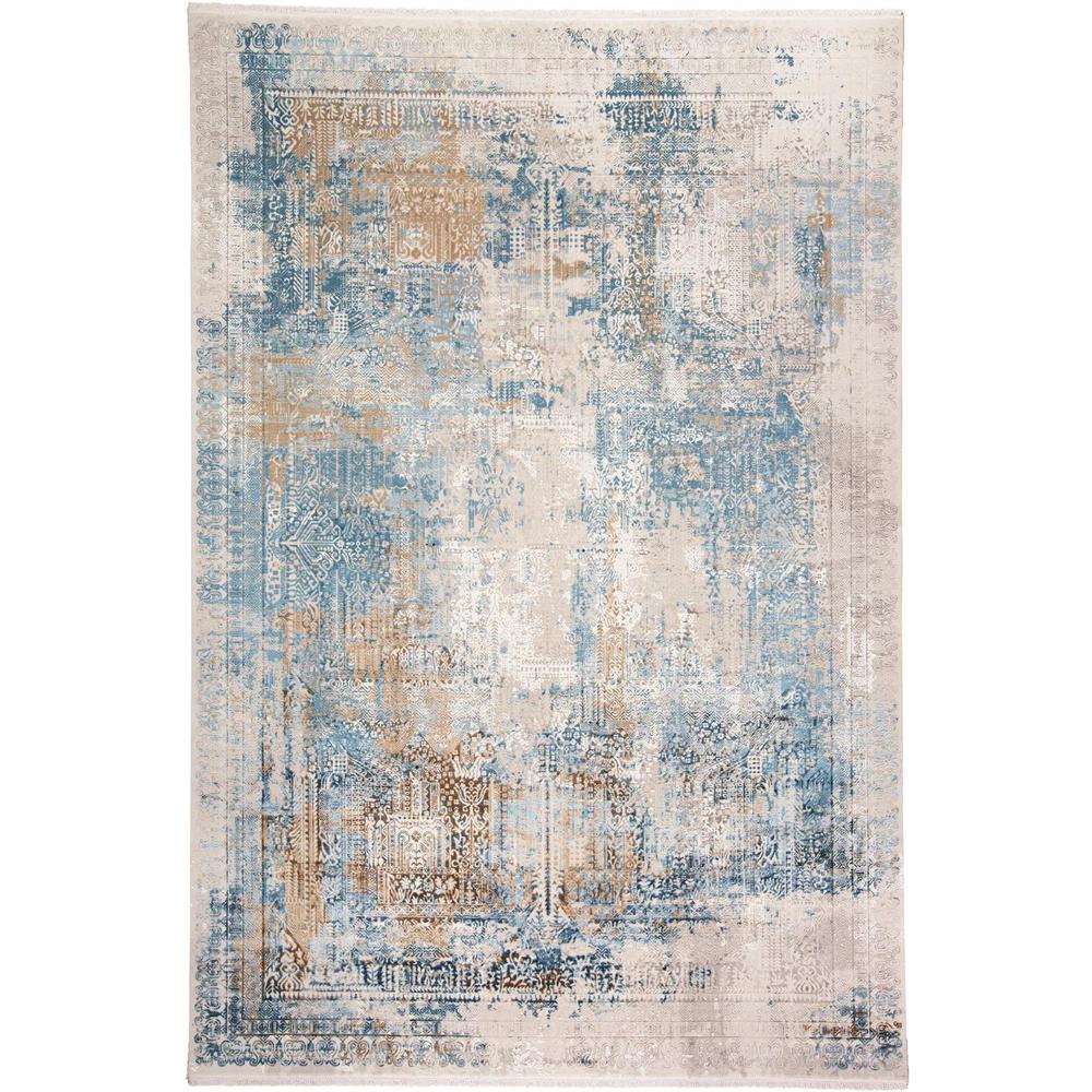 Cadiz Gradient Luster Distressed, Blue/Gray, 2ft-2in x 3ft-2in Accent Rug, 8663890FBLUGRYP22. Picture 2