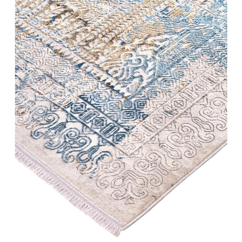 Cadiz Gradient Luster Distressed, Blue/Gray, 2ft-2in x 3ft-2in Accent Rug, 8663890FBLUGRYP22. Picture 3