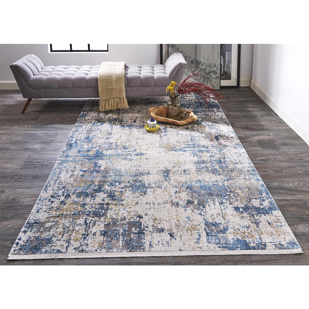 Cadiz Gradient Luster Rug, Light Blue/Ivory, 2ft-2in x 3ft-2in Accent Rug, 8663891FBLUIVYP22. Picture 1