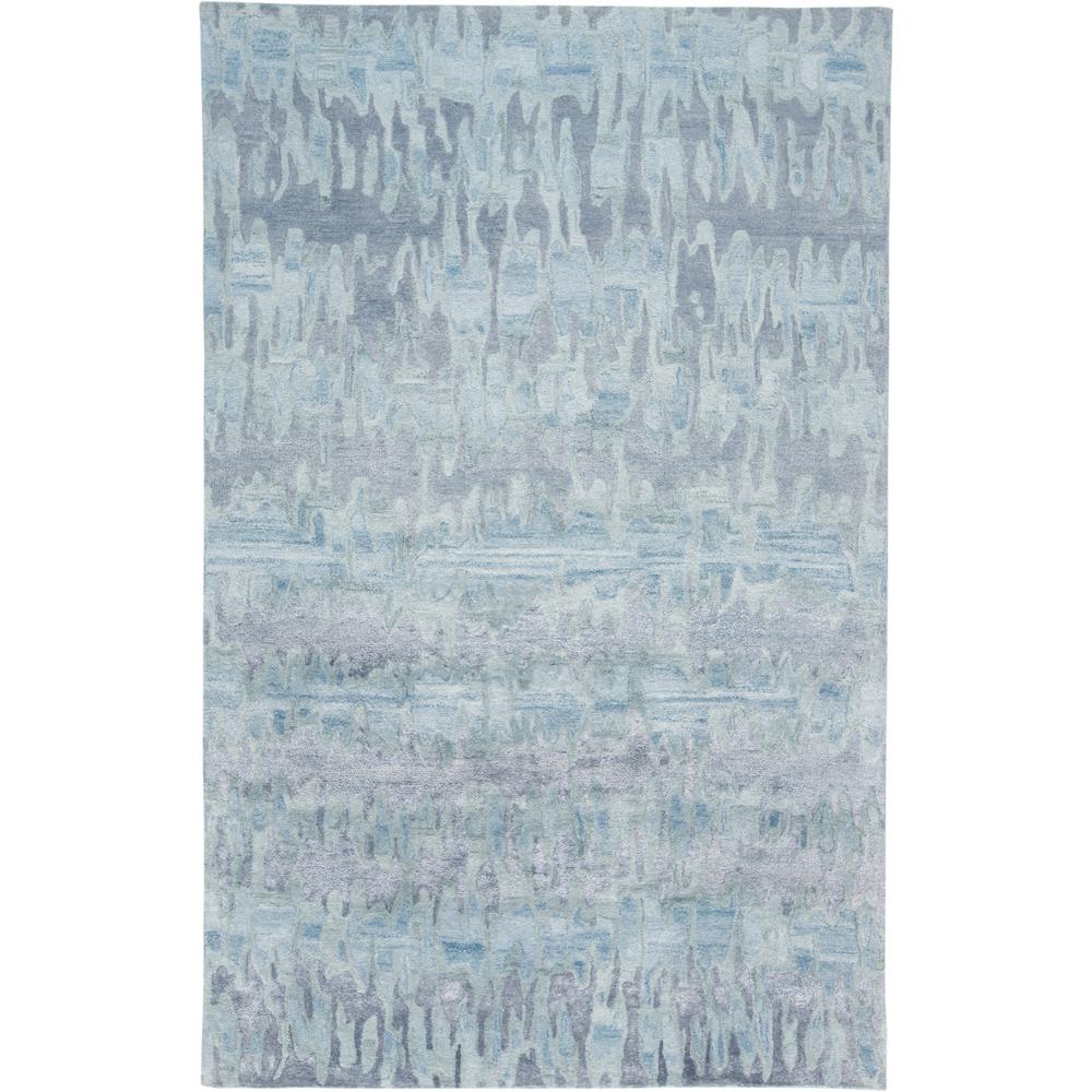 Dryden Contemporary Abstract, Silver Blue/Ice Green, 3ft-6in x 5ft-6in, 8738787FBLU000C50. Picture 2