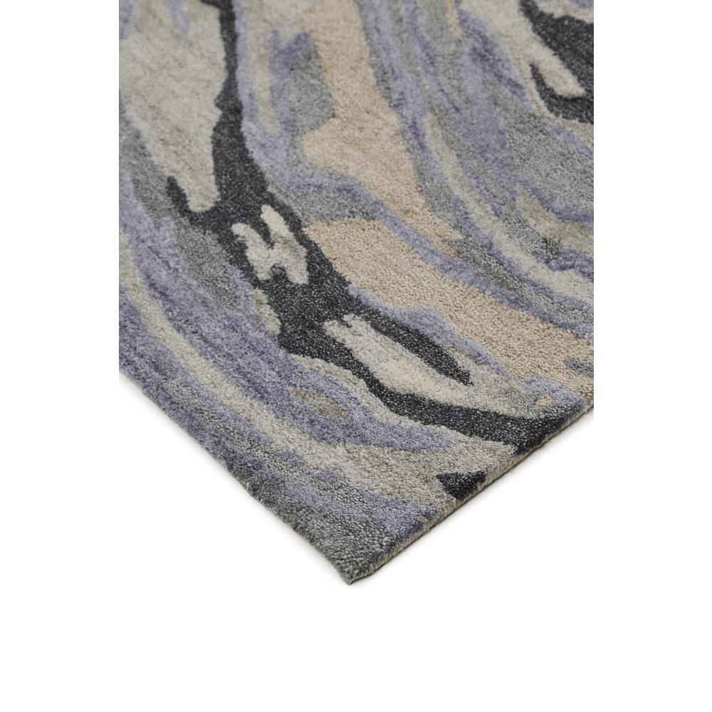 Dryden Contemporary Abstract, Dusty Blue/Light Taupe, 3ft-6in x 5ft-6in, 8738790FBLUGRYC50. Picture 3
