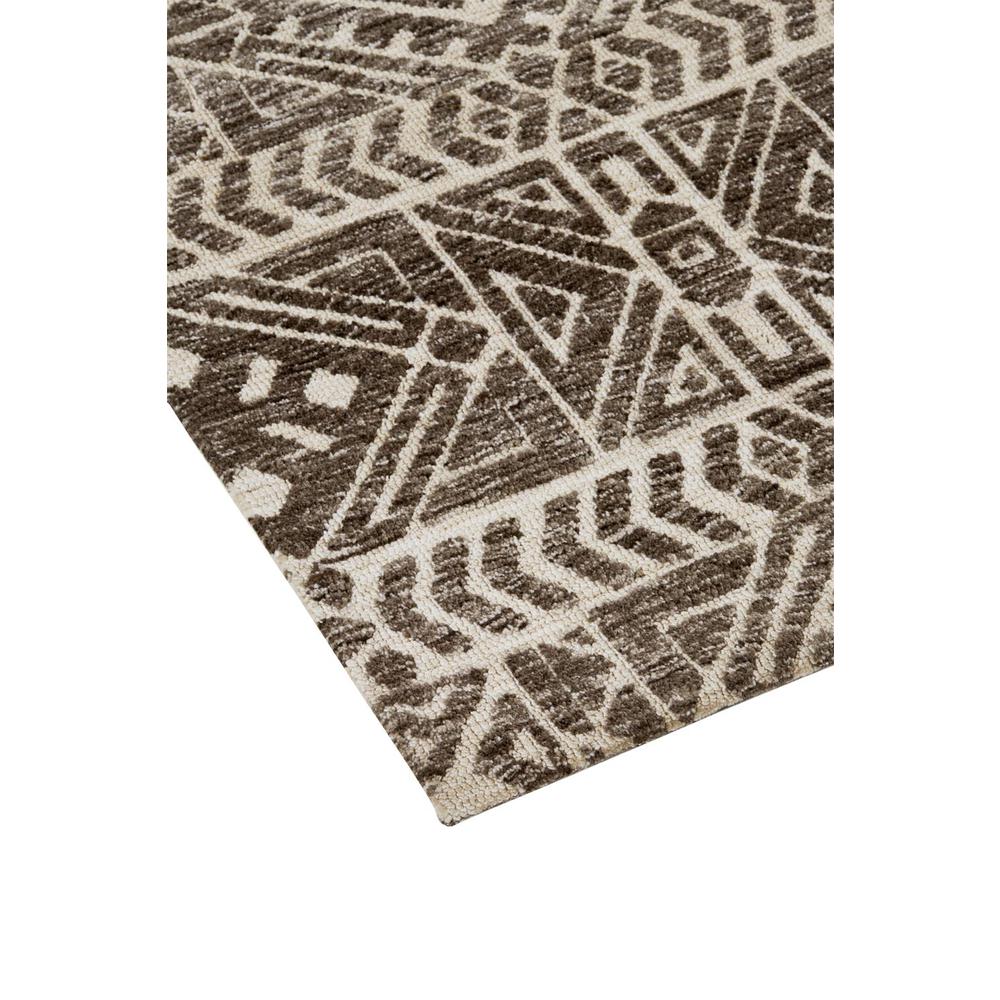 Colton Modern Mid-century Tribal Rug, Brown/Charcoal Gray, 3ft-6in x 5ft-6in, 8748627FCHL000C50. Picture 3