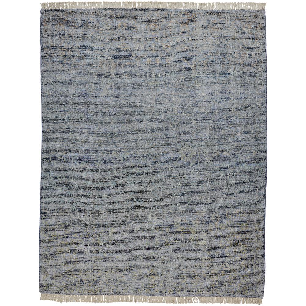 Caldwell Vintage Space Dyed Wool Rug, Aegean Blue/Gray, 2ft x 3ft Accent Rug, 8798803FBLUMLTP00. Picture 2