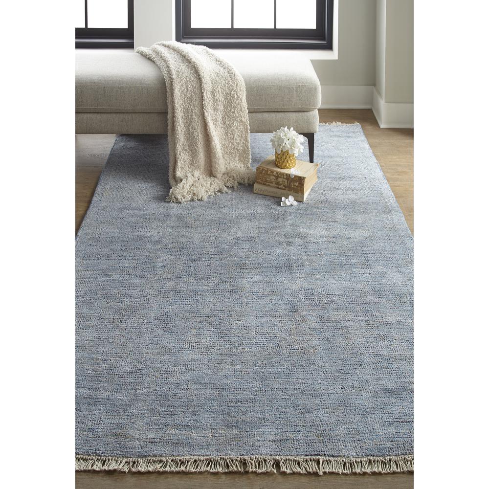 Caldwell Vintage Space Dyed Wool Rug, Classic Blue/Beige, 2ft x 3ft Accent Rug, 8798804FBLU000P00. Picture 1