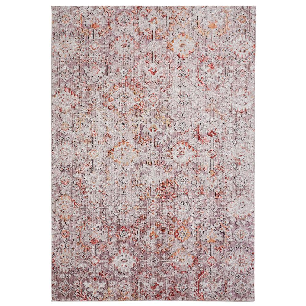 Armant Bohemian Space-dyed Ornamental Accent Rug, Pink/Gray, 4ft x 5ft - 9in, 8803946FPNKGRYC01. Picture 2