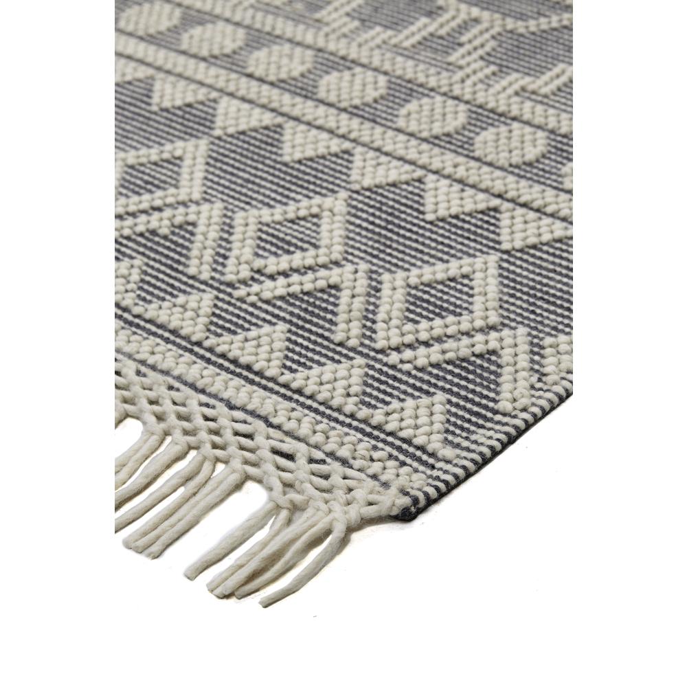 Phoenix Contemporary Moroccan StyleAccent Rug, Gray/Ivory, 3ft-6in x 5ft-6in, 8820809FGRYIVYC50. Picture 3