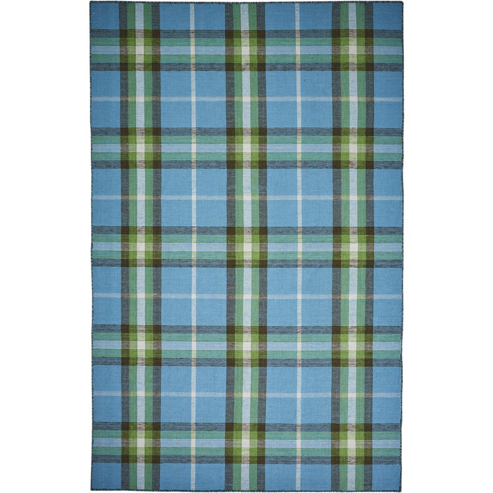 Crosby Eco-Friendly PET Dhurrie, Horizon Blue/Green, 3ft-6in x 5ft-6in Accent Rug, 8830565FBLU000C50. Picture 2