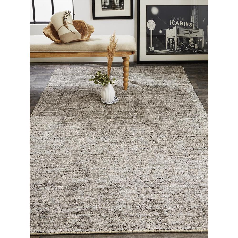 Delino Premium Contemporary Wool Rug, Gray Mélange, 3ft-6in x 5ft-6in Accent Rug, 8886701FGRY000C50. Picture 1