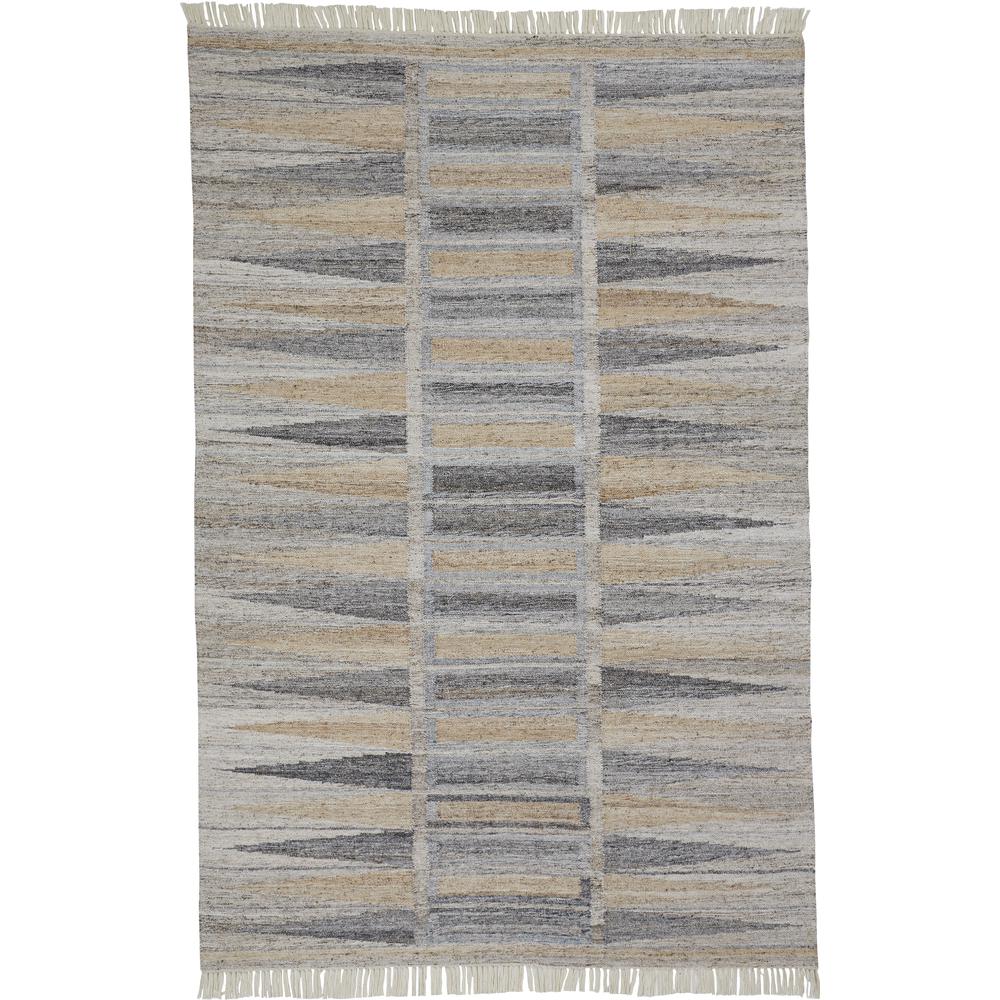 Beckett Eco-Friendly Moroccan Mosaic Rug, Latte Tan/Gray, 3ft-6in x 5ft-6in, 8900817FGRYBGEC50. Picture 2