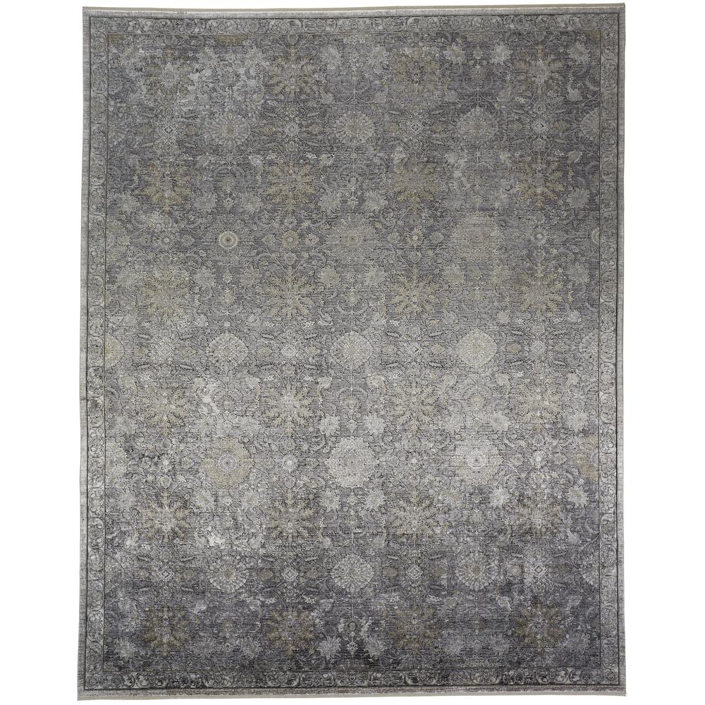 Sarrant Vintage Space-Dyed Rug, Pewter/Stone Gray, 2ft x 3ft Accent Rug, 9193965FSND000P00. Picture 2