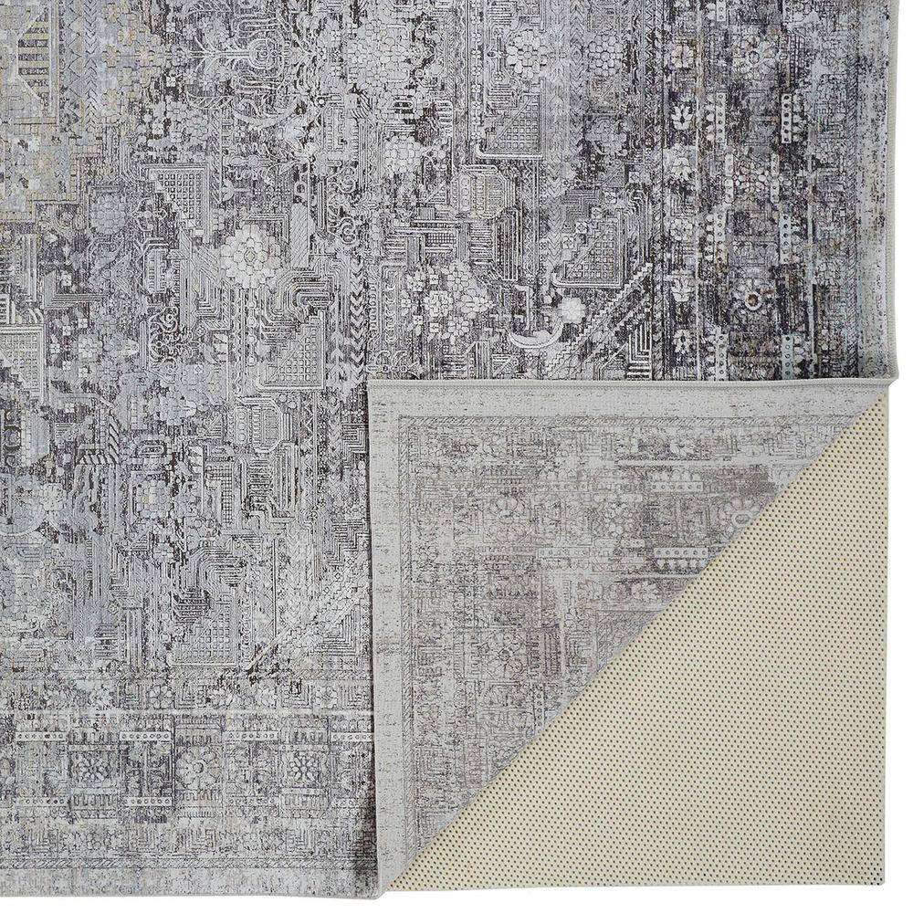 Sarrant Vintage Space-Dyed Rug, Opal Gray/Blue Silver, 2ft x 3ft Accent Rug, 9193966FGRY000P00. Picture 3