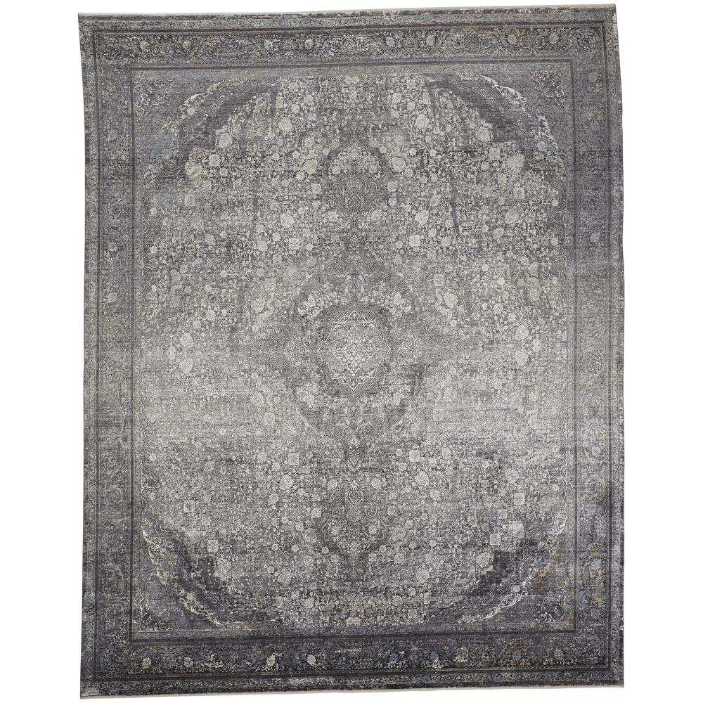 Sarrant Vintage Space-Dyed Rug, Charcoal Gray, 2ft x 3ft Accent Rug, 9193967FCHL000P00. Picture 2