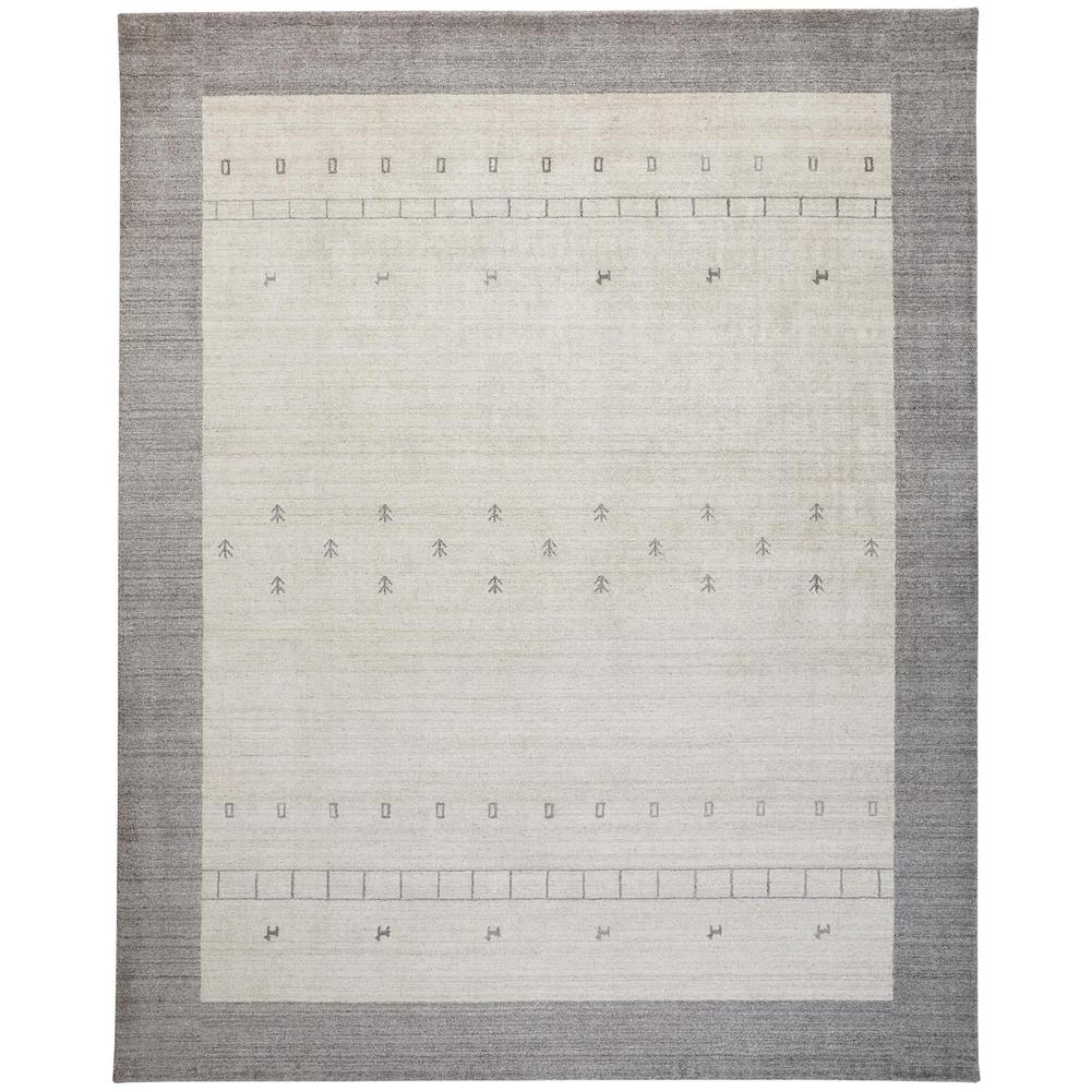 Legacy Contemporary Gabbeh Rug, Beige/Opal Gray, 3ft - 6in x 5ft - 6in Accent Rug, 9836577FBGE000C50. Picture 2