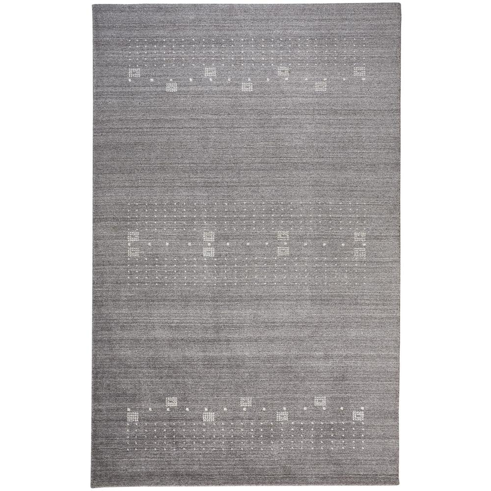 Legacy Contemporary Gabbeh Rug, Opal Gray/Ivory, 3ft - 6in x 5ft - 6in Accent Rug, 9836579FGRY000C50. Picture 2