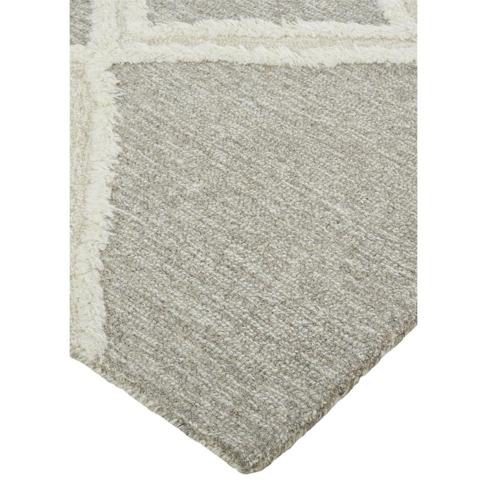 Anica Premium Wool Tufted Rug, Moroccan Style, Taupe/Ivory, 2ft x 3ft Accent Rug, ANC8009FBRN000P00. Picture 3