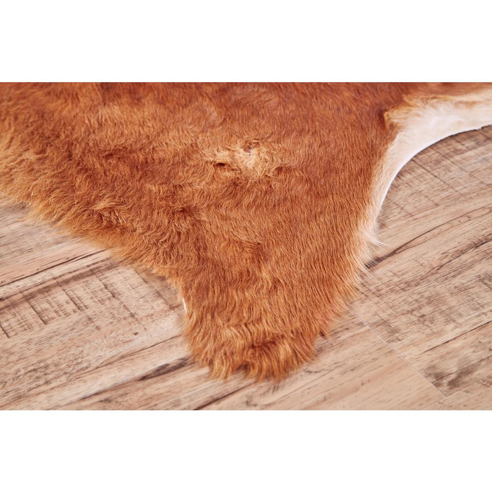 Bartlett Premium On-Hair Cowhide, Angus, Tawny Brown, Large, Shaped, ARGCOWHDMBN000Q02. Picture 3