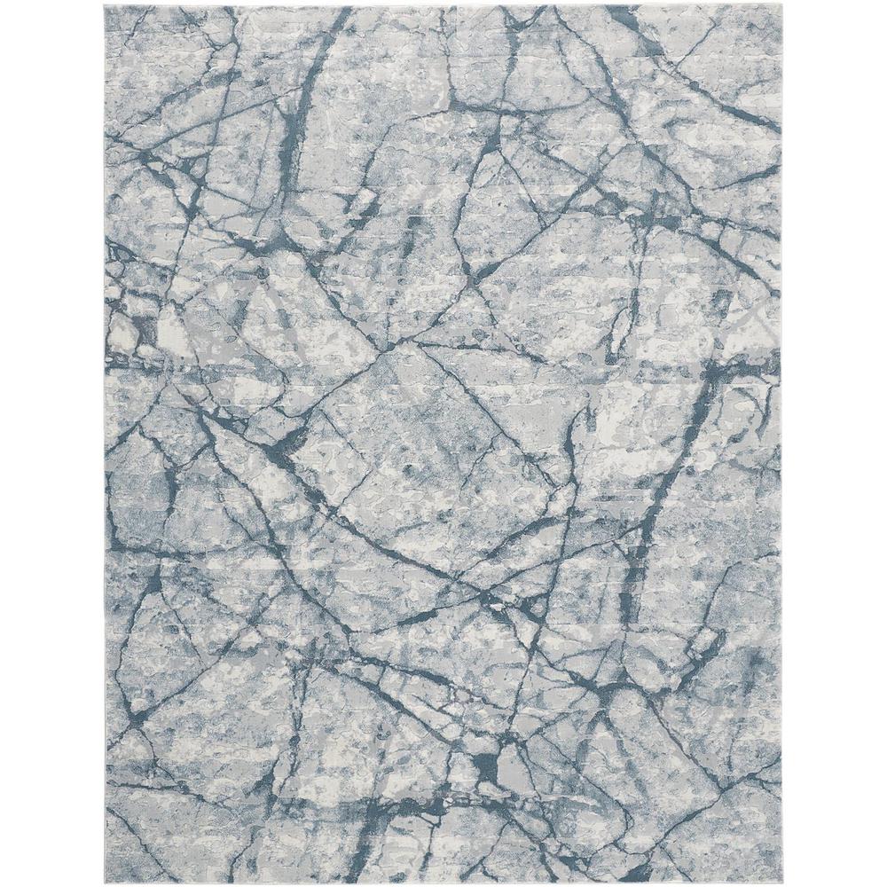 Atwell Contemporary Marbled Accent Rug, Teal Blue/Gray, 3ft x 5ft, ATL3282FAQU000B00. Picture 1