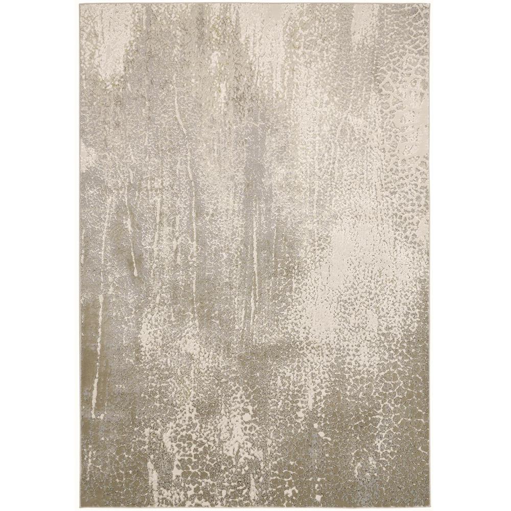 Aura Luxe Modern Rug, Washed Ivory/Gold, 1ft-8in x 2ft-10in Accent Rug, AUR3739FIVYGLDP18. Picture 2