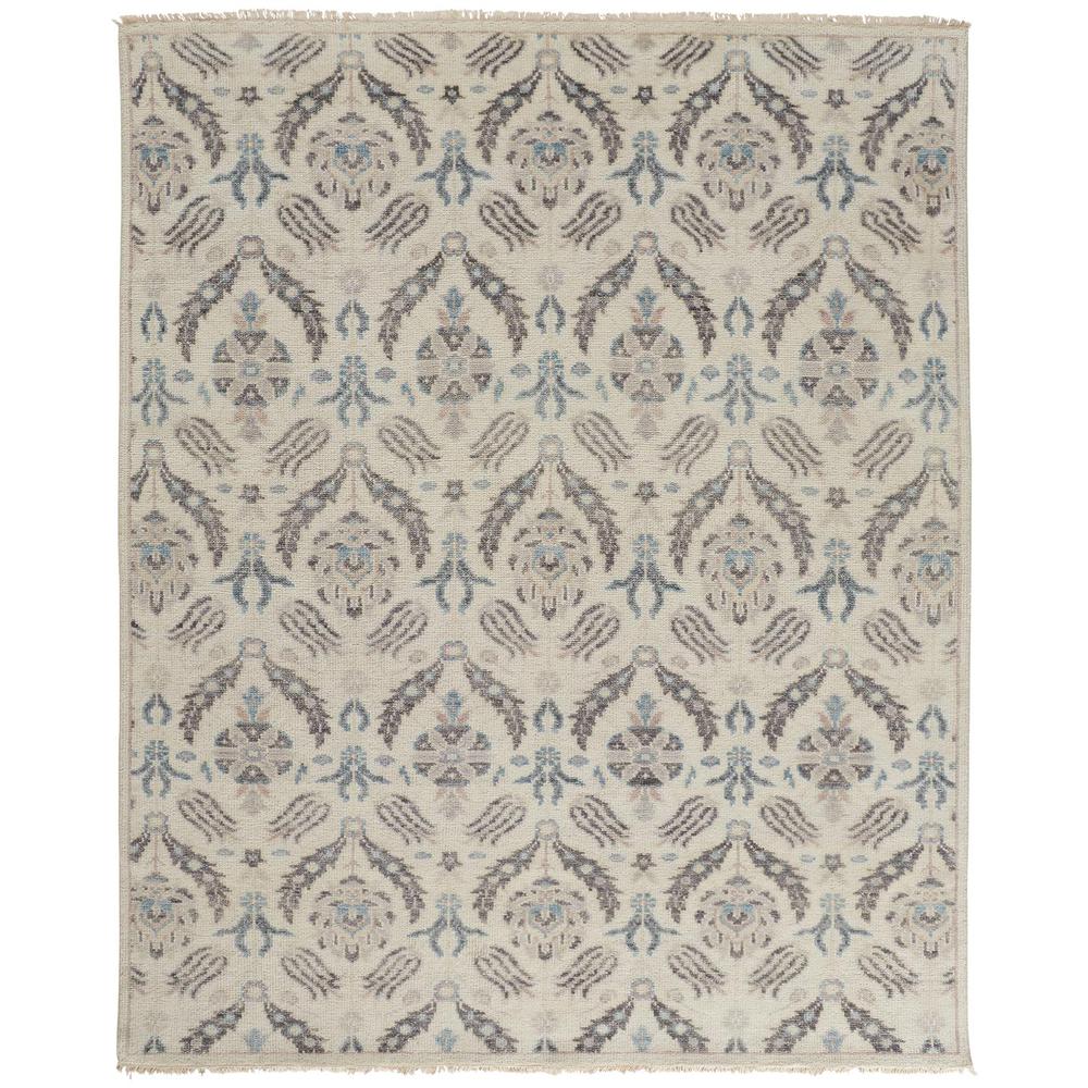 Beall Luxury Wool Rug, Arts and Crafts, Beige, 2ft x 3ft Accent Rug, BEA6711FBGE000P00. Picture 2