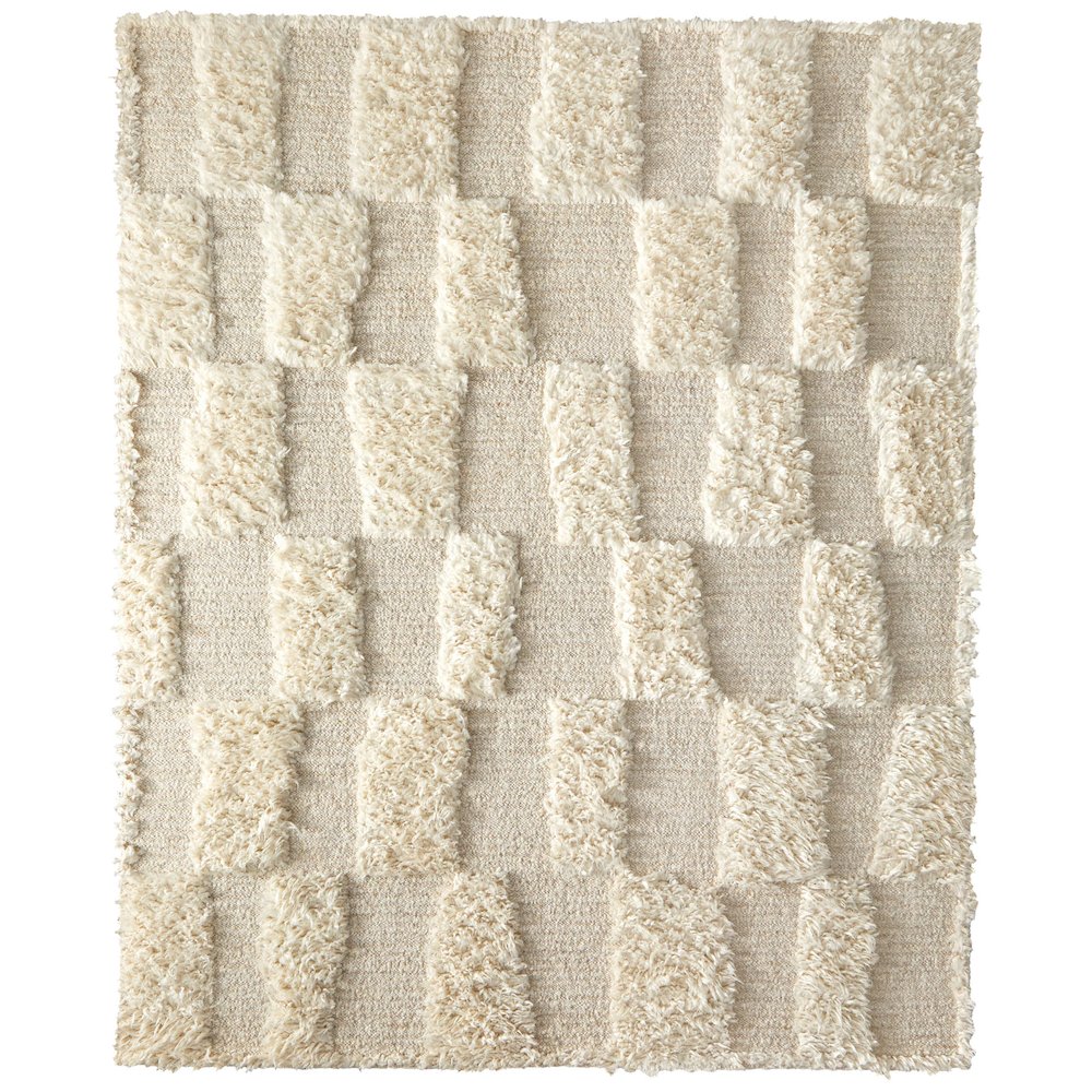 Ashby Transitional Geometric, Ivory, 8'-6" x 11'-6" Area Rug. Picture 1