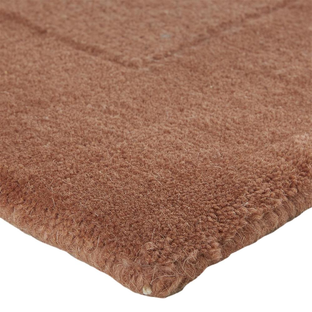 Hilson Eco-Friendly Handmade Wool Rug, Rust Orange/Pink Clay, 5ft x 8ft Area Rug, I46R8016RST000E10. Picture 2