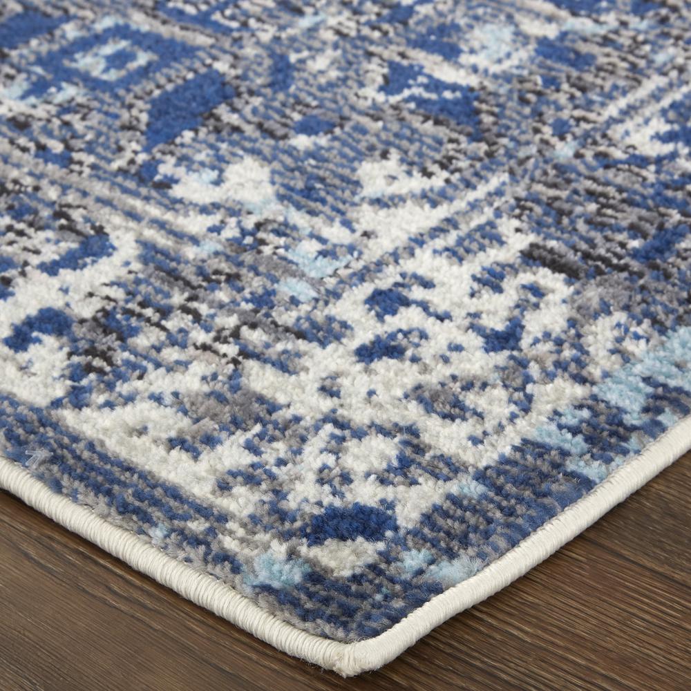 Bellini Vintage Bohemian Rug, Blue/Rust/Gray, 6ft-7in x 9ft-6in Area Rug, I78I39CQBLUMLTF05. Picture 3