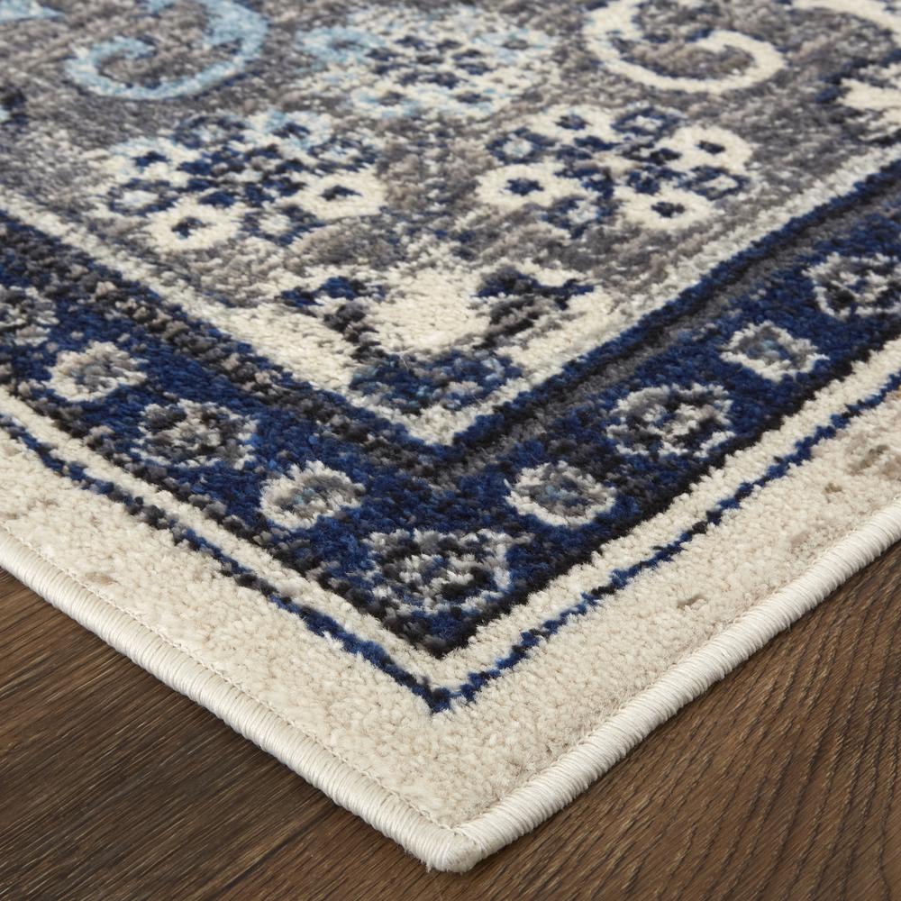 Bellini Vintage Bohemian Area Rug, Blue/Gray/Rust Medallion, 6ft-7in x 9ft-6in, I78I39CTNVY000F05. Picture 3