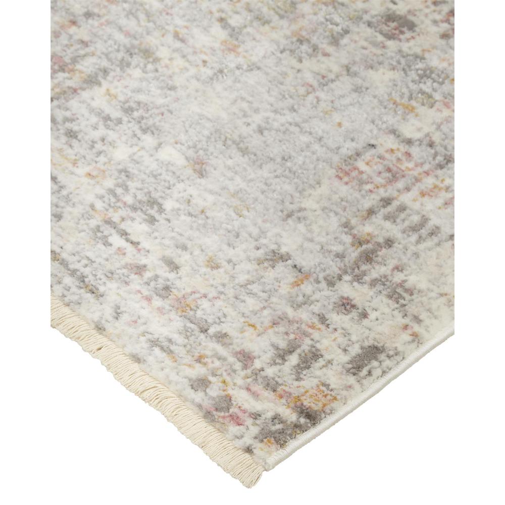 Kyra Distressed Abstract Rug, Gray/Ivory/Gold, 2ft - 10in x 7ft - 10in, Runner, KYR3856FGRYBGEI71. Picture 3