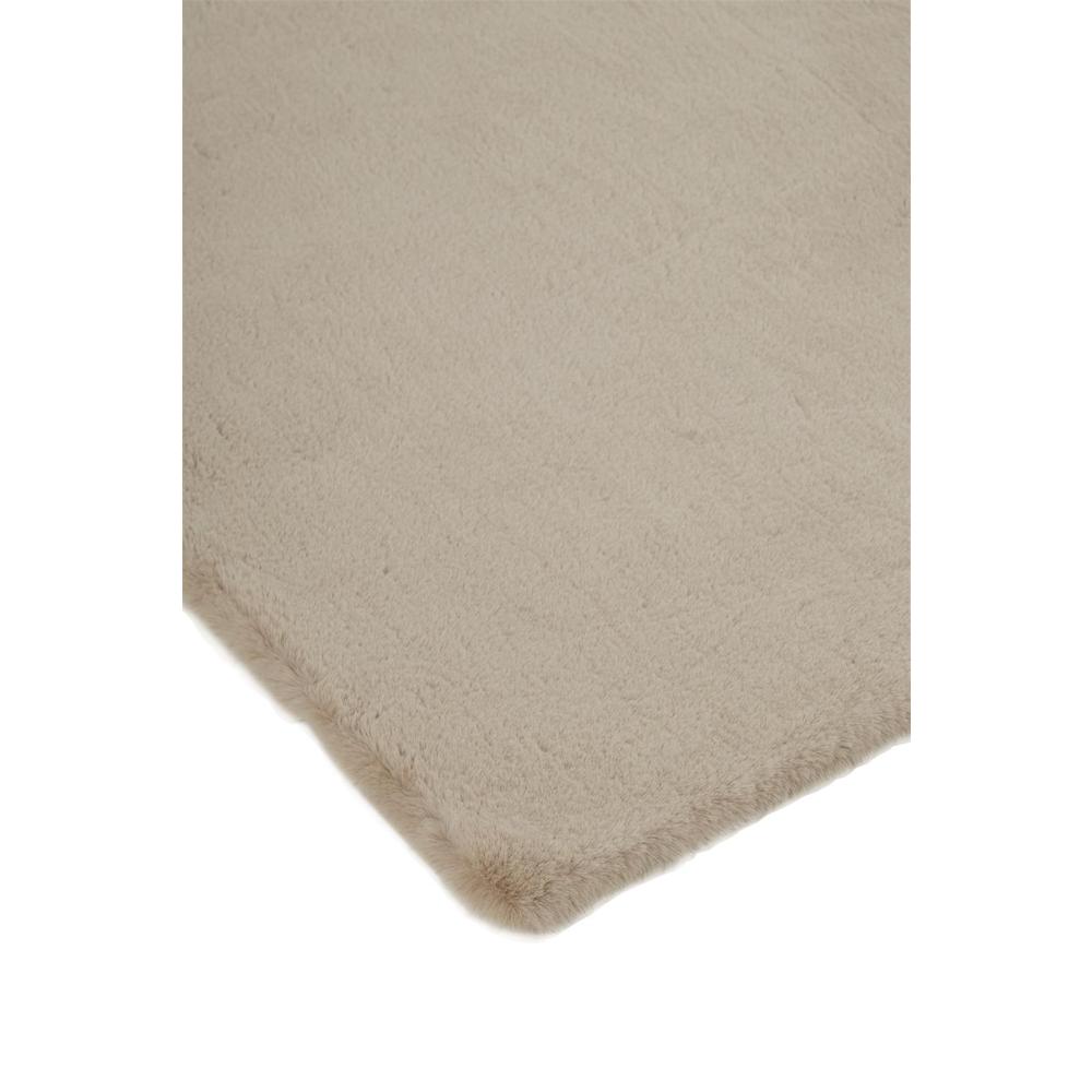 Luxe Velour Glamorous Ultra-Solf Shag Rug, Wheat Beige, 3ft x 5ft Shaped, LXV4506FBGE000S04. Picture 3