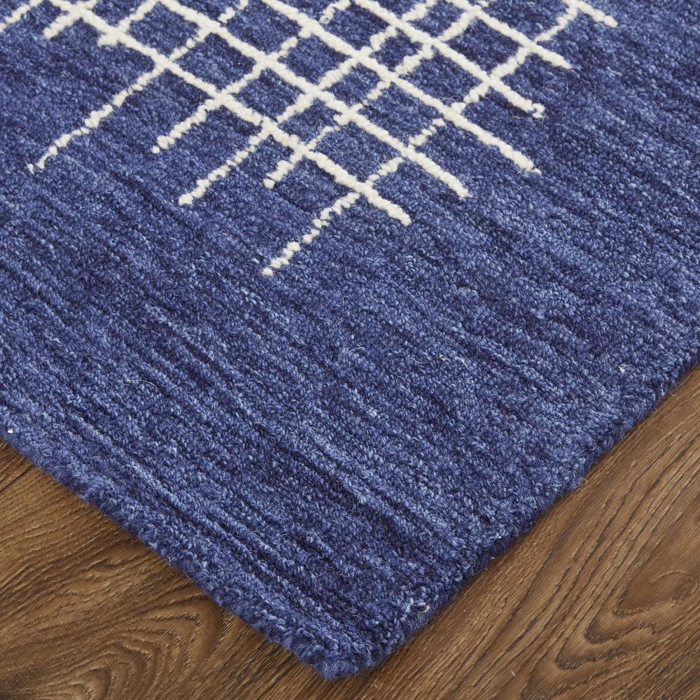 Maddox Modern Tufted Architectural Area Rug, Navy Blue, 5ft x 8ft, MDX8630FNVY000E10. Picture 3