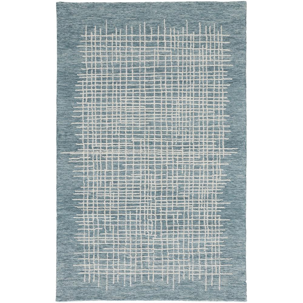 Maddox Modern Tufted Architectural Rug, Teal/Stillwater Blue, 5ft x 8ft, MDX8630FTEL000E10. Picture 2
