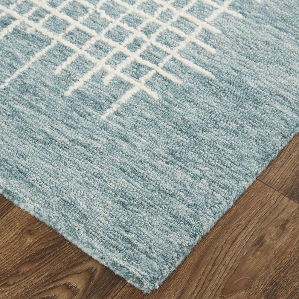 Maddox Modern Tufted Architectural Rug, Teal/Stillwater Blue, 5ft x 8ft, MDX8630FTEL000E10. Picture 3
