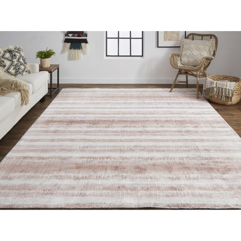 Mackay Handwoven Graident Rug, Pink Clay/Brandy, 5ft x 8ft Area Rug, MKY8824FBLH000E10. Picture 1
