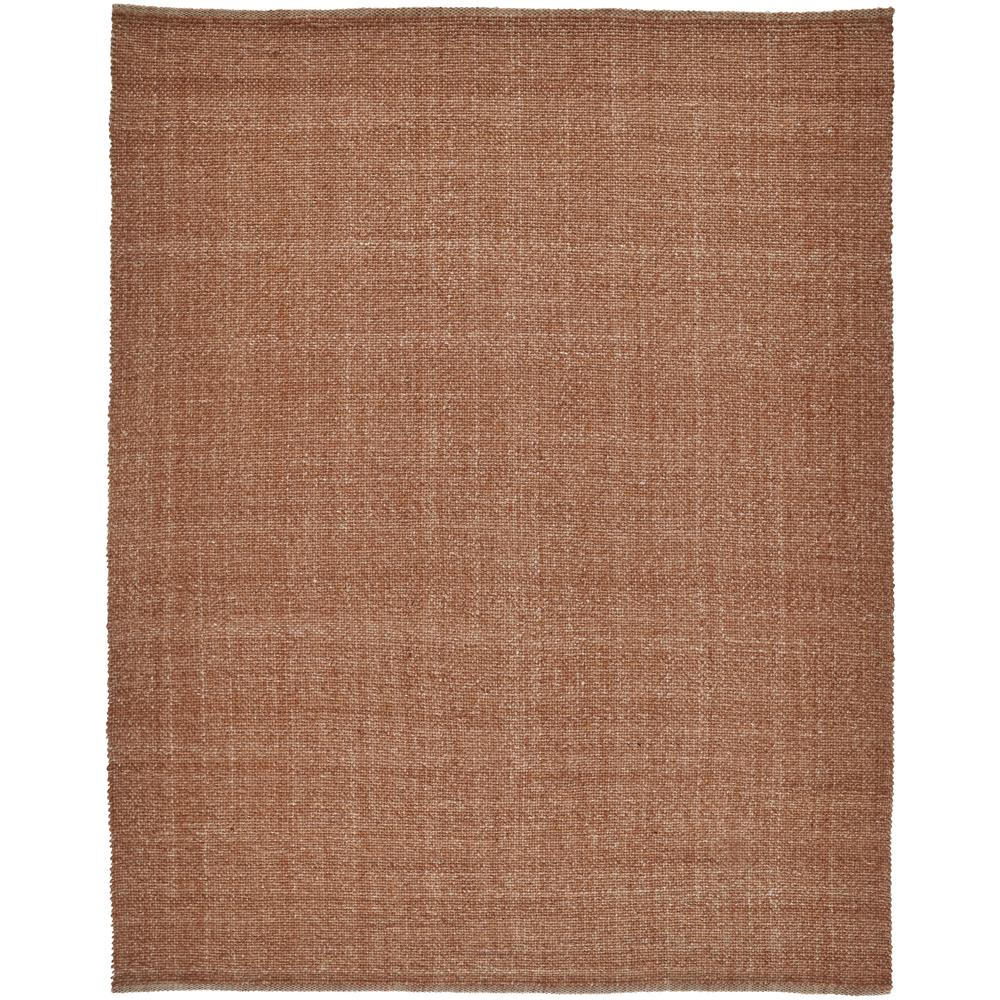 Naples Space Dyed In/Outdoor Flatweave, Rust Orange, 8ft x 10ft Area Rug, NAP0751FORN000F00. Picture 2