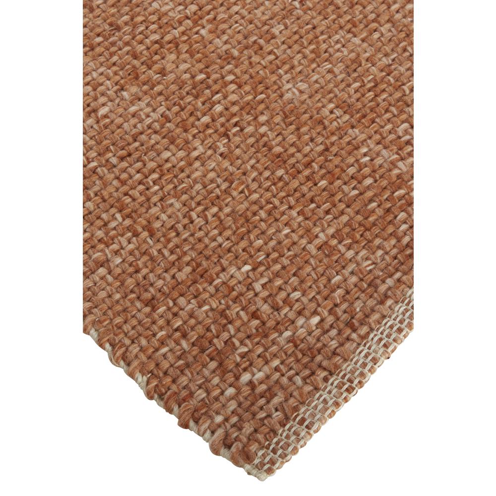 Naples Space Dyed In/Outdoor Flatweave, Rust Orange, 8ft x 10ft Area Rug, NAP0751FORN000F00. Picture 3