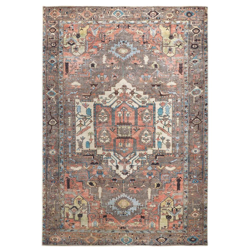 Percy Vintage Medallion Rug, Pink Clay/Warm Gray, 4ft x 6ft Accent Rug, PRC39AJFGRYMLTC00. Picture 2