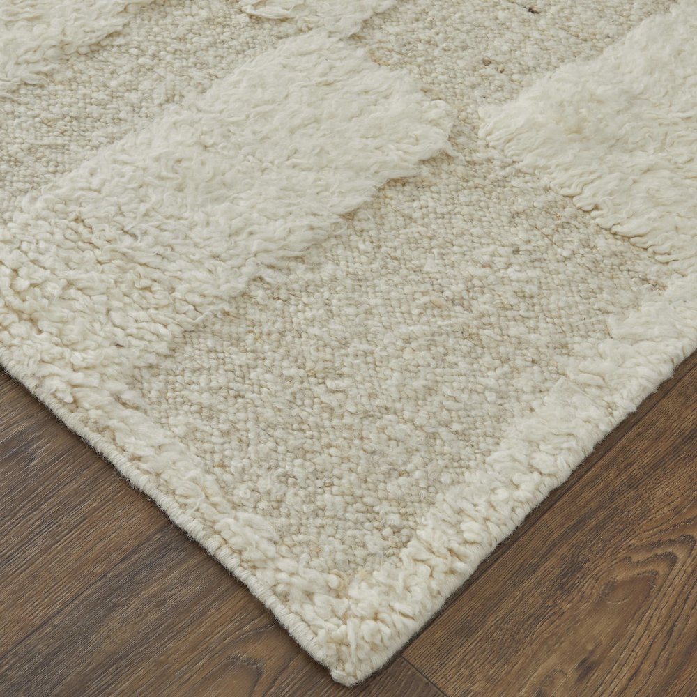 Ashby Transitional Geometric, Ivory, 8'-6" x 11'-6" Area Rug. Picture 3