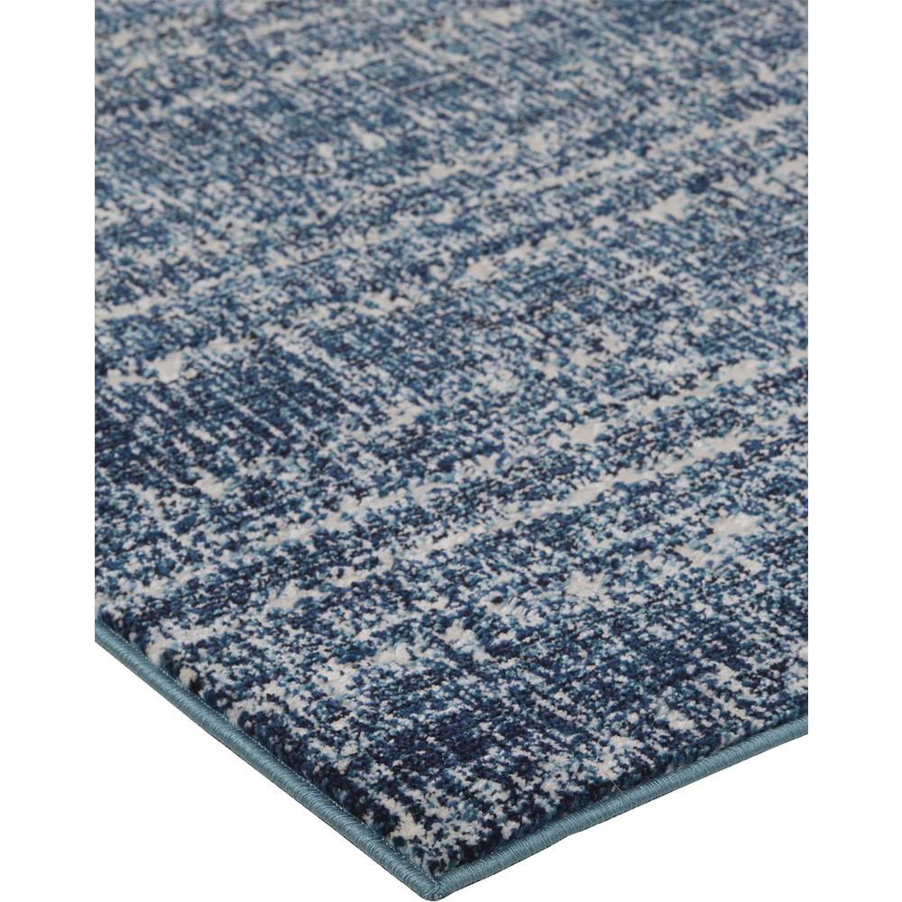 Remmy Coastal Inspired, Striated, Deep Teal Blue, 1ft-8in x 2ft-10in Accent Rug, RMY3425FBGEDBLP18. Picture 3