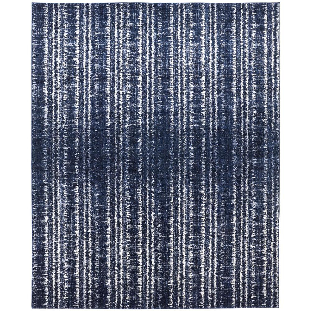 Remmy Coastal Inspired, Striated, Dark Navy Blue, 1ft-8in x 2ft-10in Accent Rug, RMY3425FDBLIVYP18. Picture 2