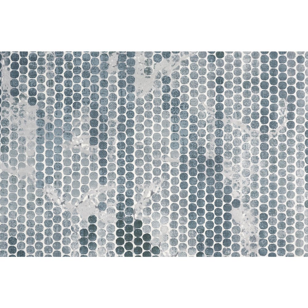 Atwell Transitional Abstract, Blue/Gray, 2'-8" x 10' Runner. Picture 5