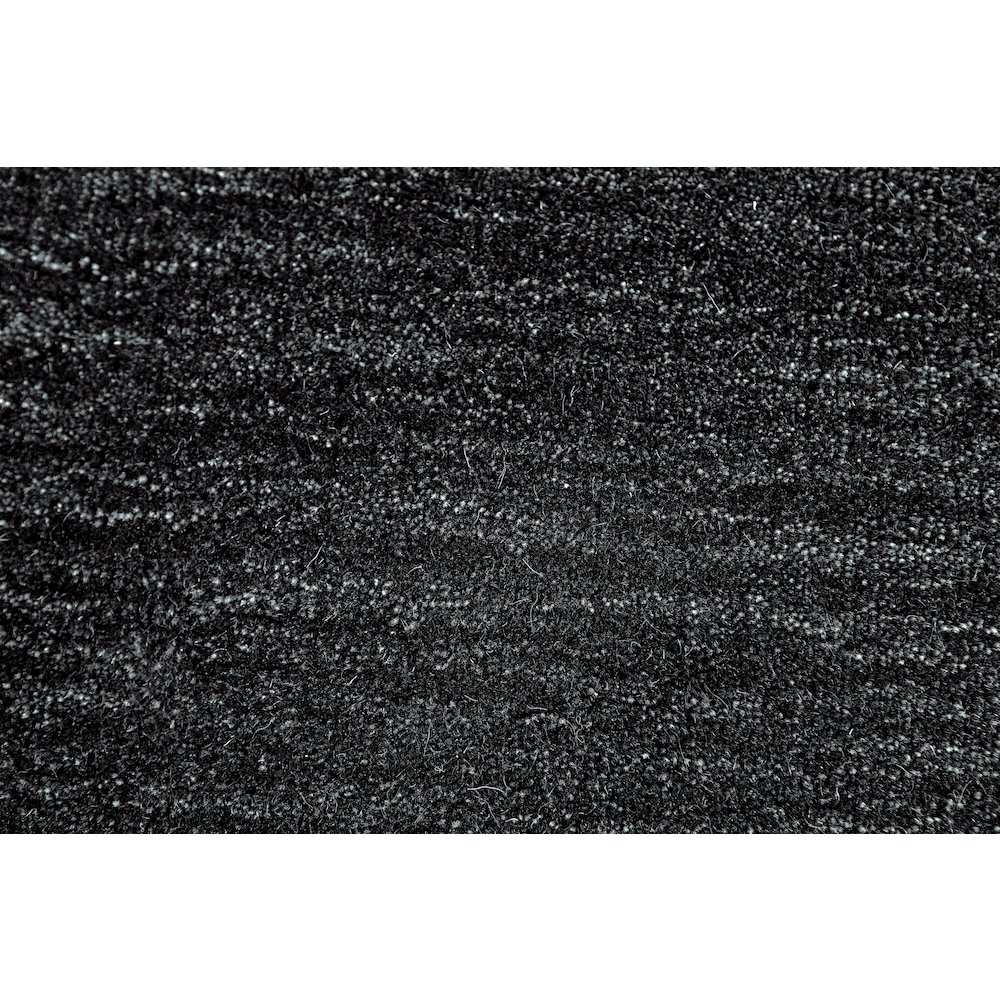 Luna Hand Woven Marled Wool Rug, Black/Dark Gray, 10ft x 10ft Round, 5798049FBLK000N95. Picture 5