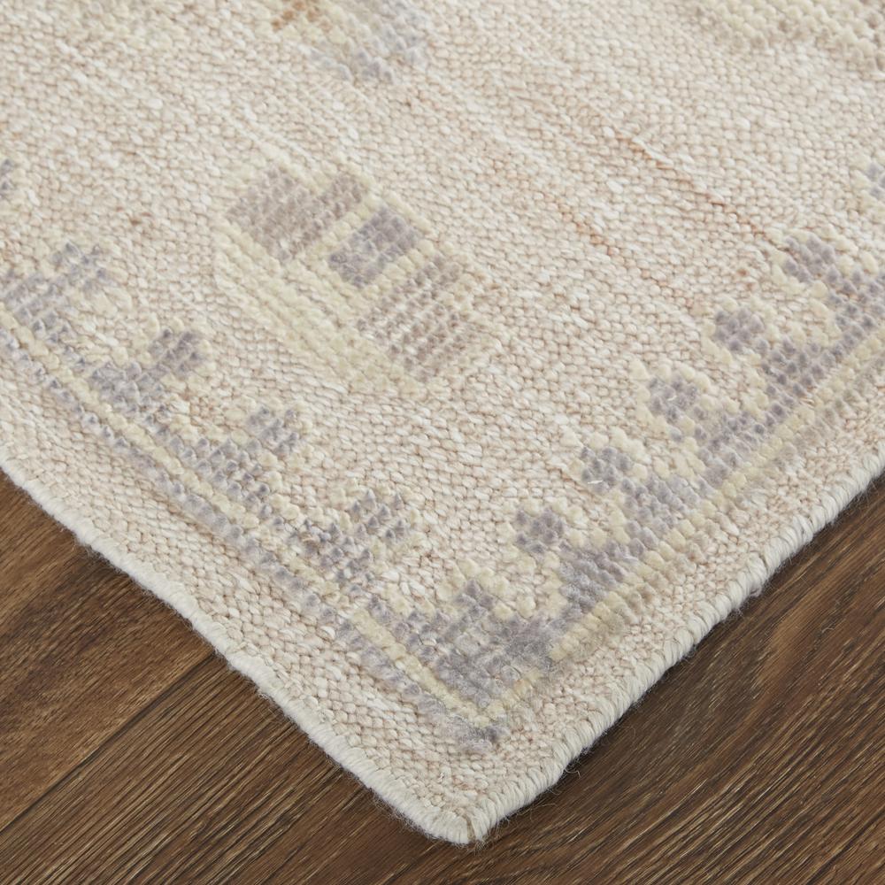 Wendover Eco Friendly PET Oushak Rug, Ivory/Tan/Opal Gray, 5ft x 8ft Area Rug, WND6858FBGEIVYE10. Picture 3