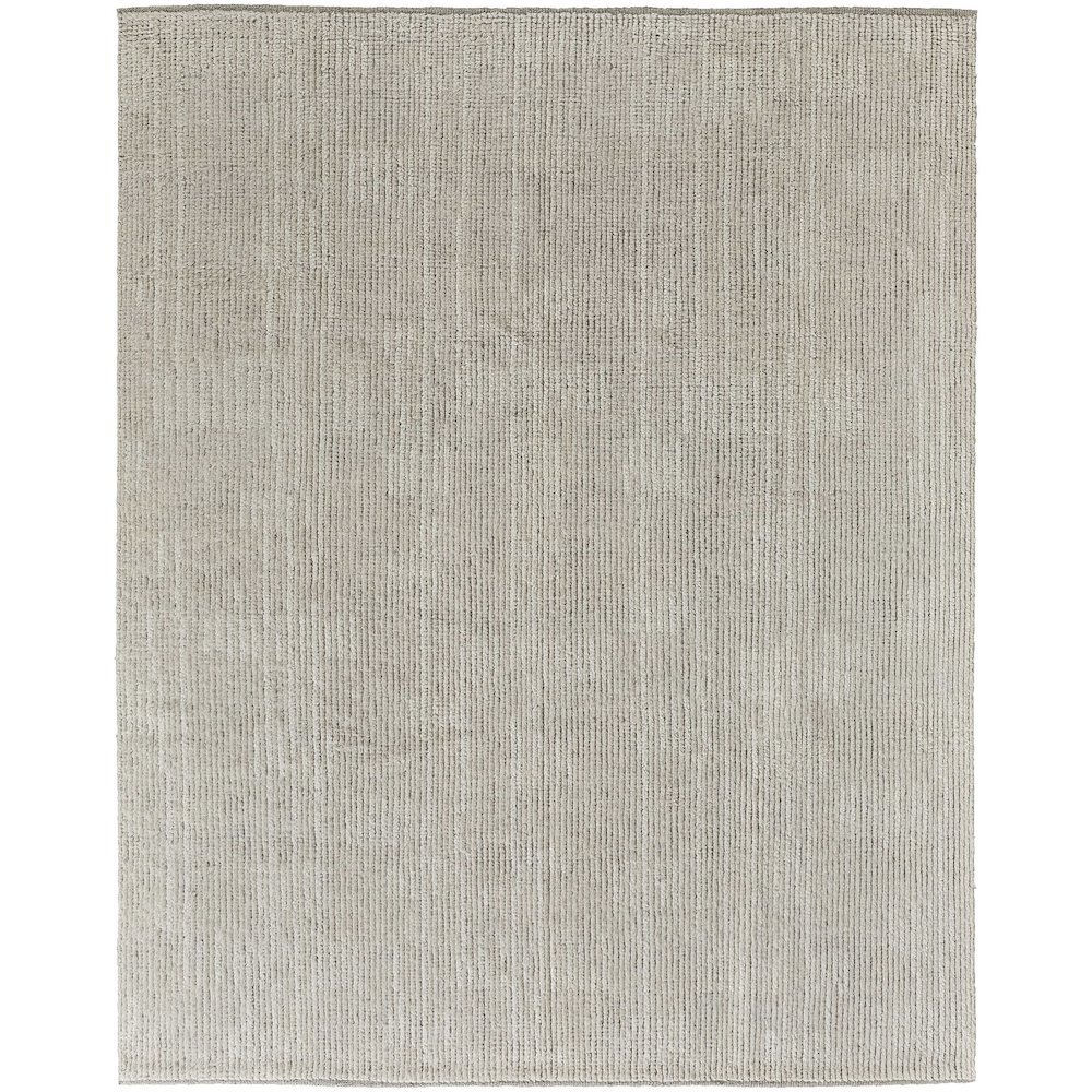 Alford Modern Solid, Ivory/Tan, 7'-9" x 9'-9" Area Rug. Picture 1