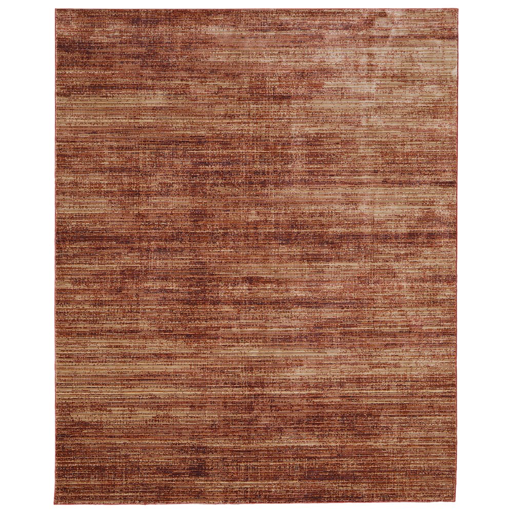 Deja Modern Solid, Brown/Red/Tan, 2' x 3' Accent Rug. Picture 1